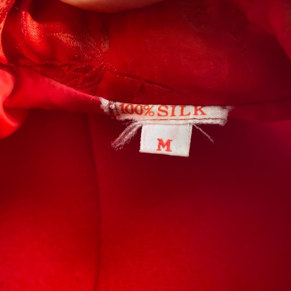 Vintage Silk smoking Jacket - Picture 4 of 4